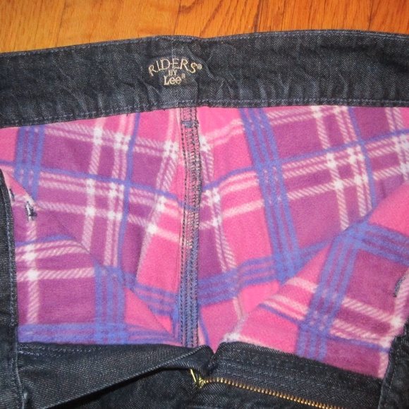 riders by lee fleece lined jeans